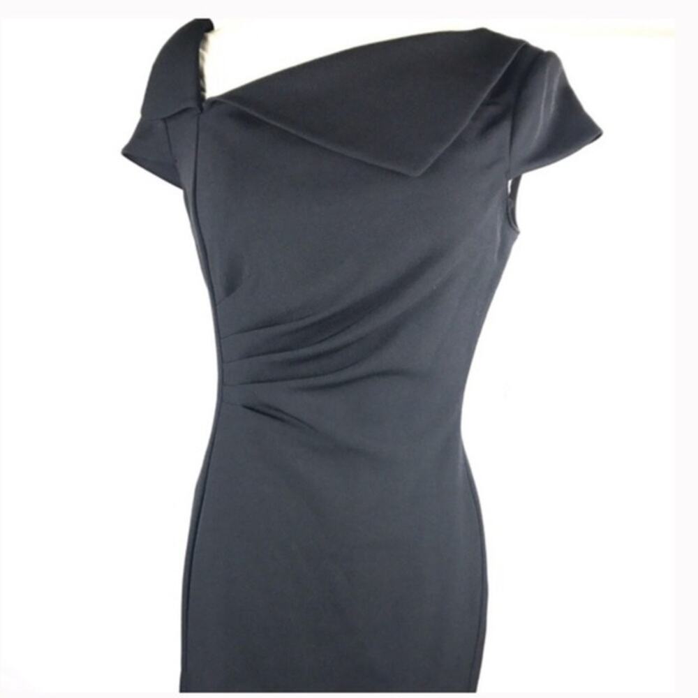 Tahari by Arthur S. Levine Asymmetric Cap dress